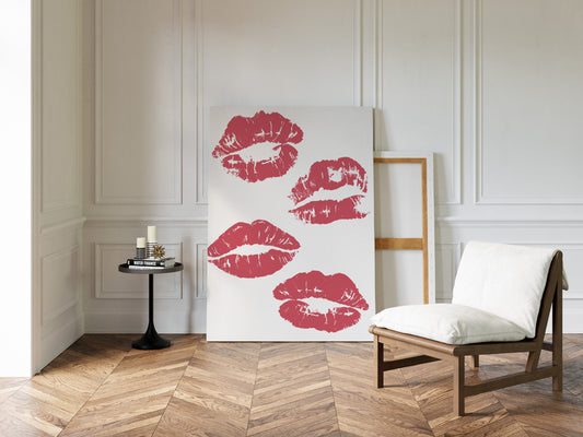 Coral Kisses Paint Modern Romance