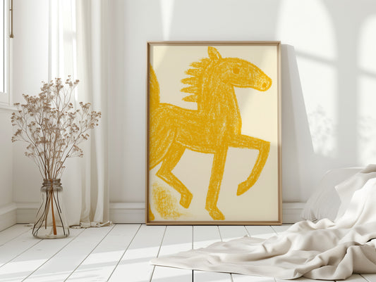 Wild Mustang In Golden Light