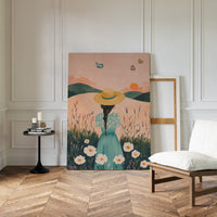 Sunset Stroll in Wildflower Dreams