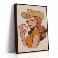 High Stakes Honey - Vintage Pin-Up Cowgirl