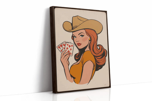High Stakes Honey - Vintage Pin-Up Cowgirl
