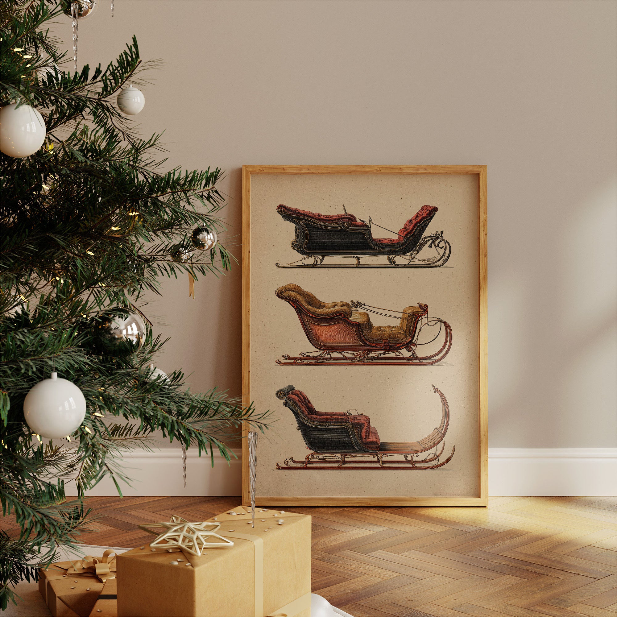 Vintage Sleighs Await December Magic
