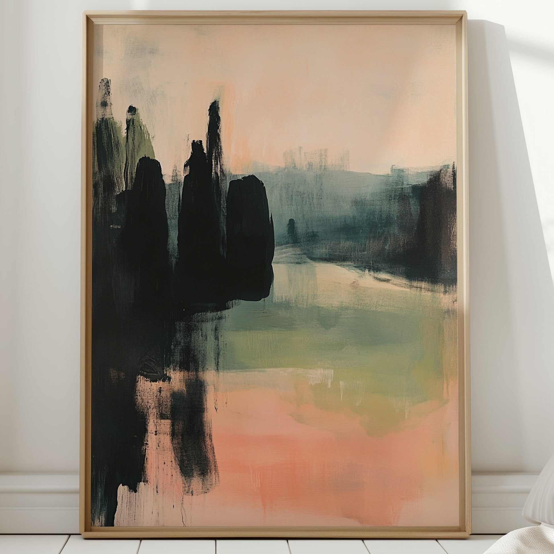 Cypress Trees Hold Evening's Secrets