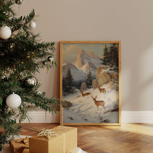 Mountain Deer Find December's Light