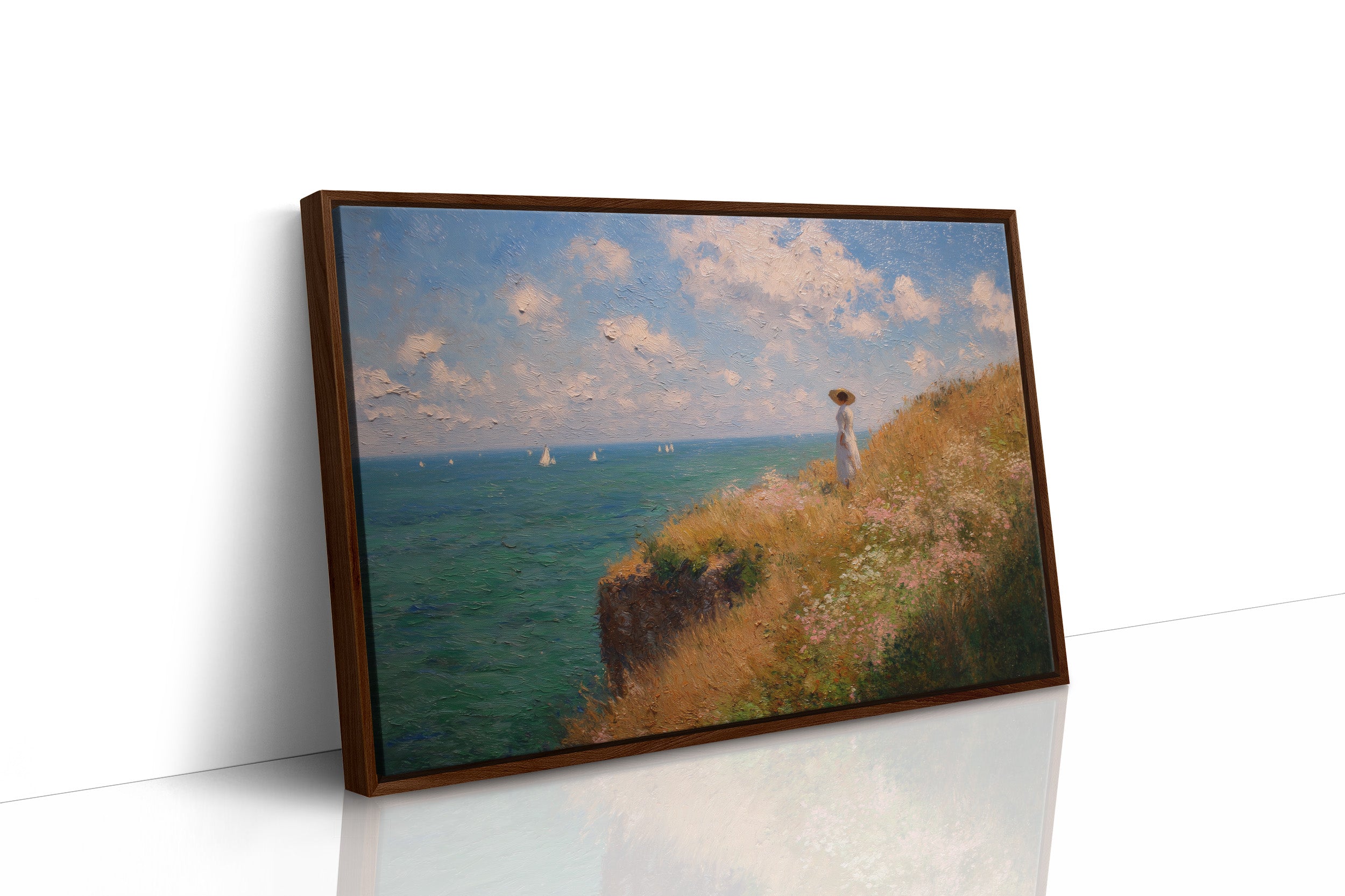 Seaside Reverie on Golden Cliffs