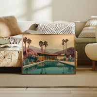 Desert Palms Mirror Modern Serenity