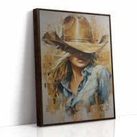 Golden Hour Cowgirl - Western Romance Portrait