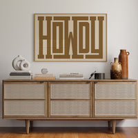 Bold Howdy Western Typography Print