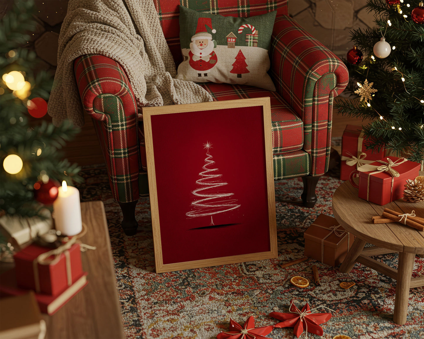 Dancing Lines Paint Christmas Magic