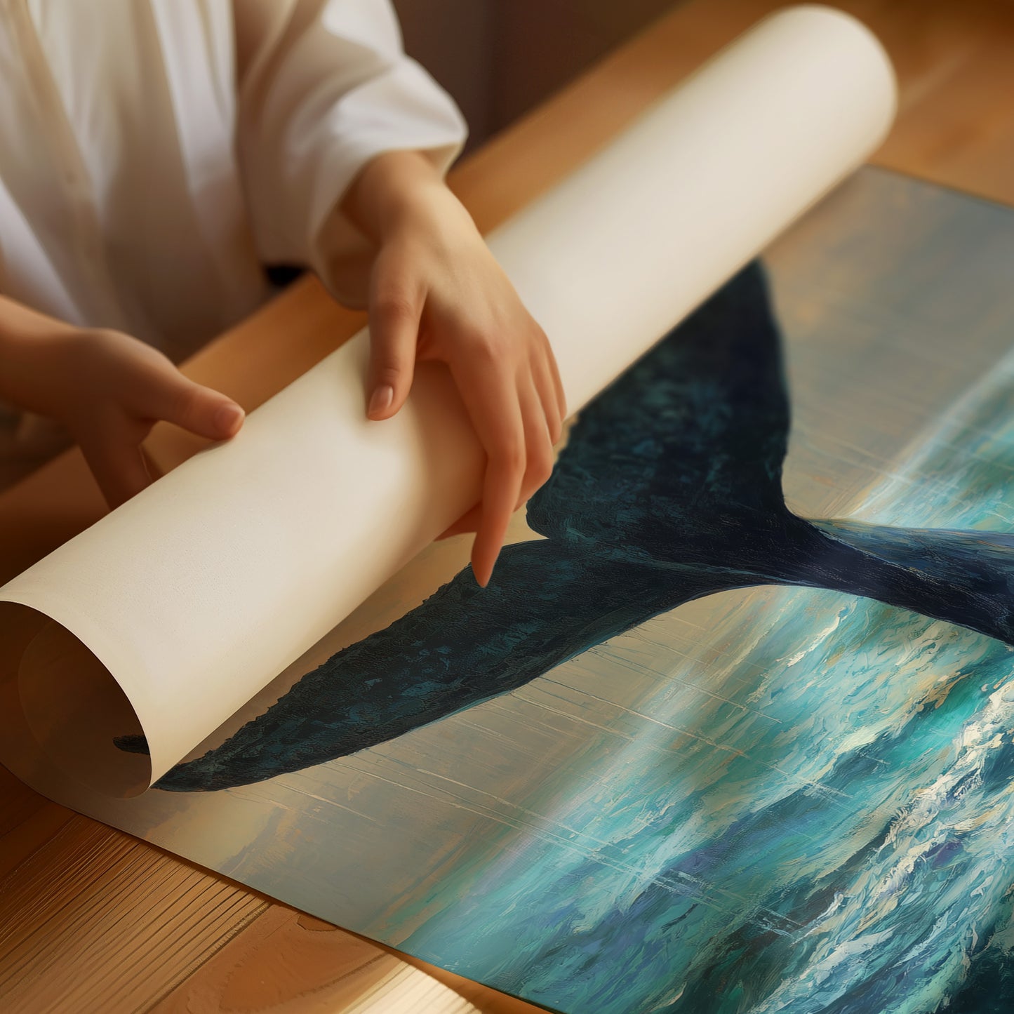 Ocean Giant Breaks Morning Tide