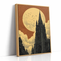 Cathedral Under a Copper Moon