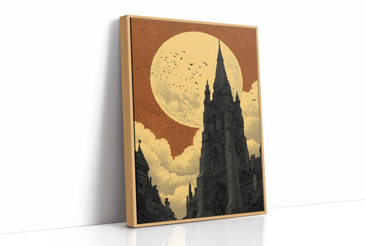 Cathedral Under a Copper Moon