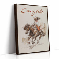 Barrel Racing Dreams - Dynamic Cowgirl & Horse