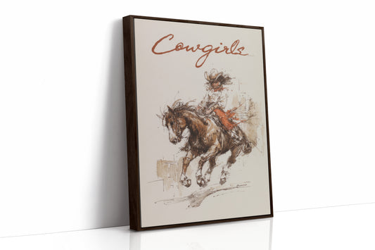 Barrel Racing Dreams - Dynamic Cowgirl & Horse