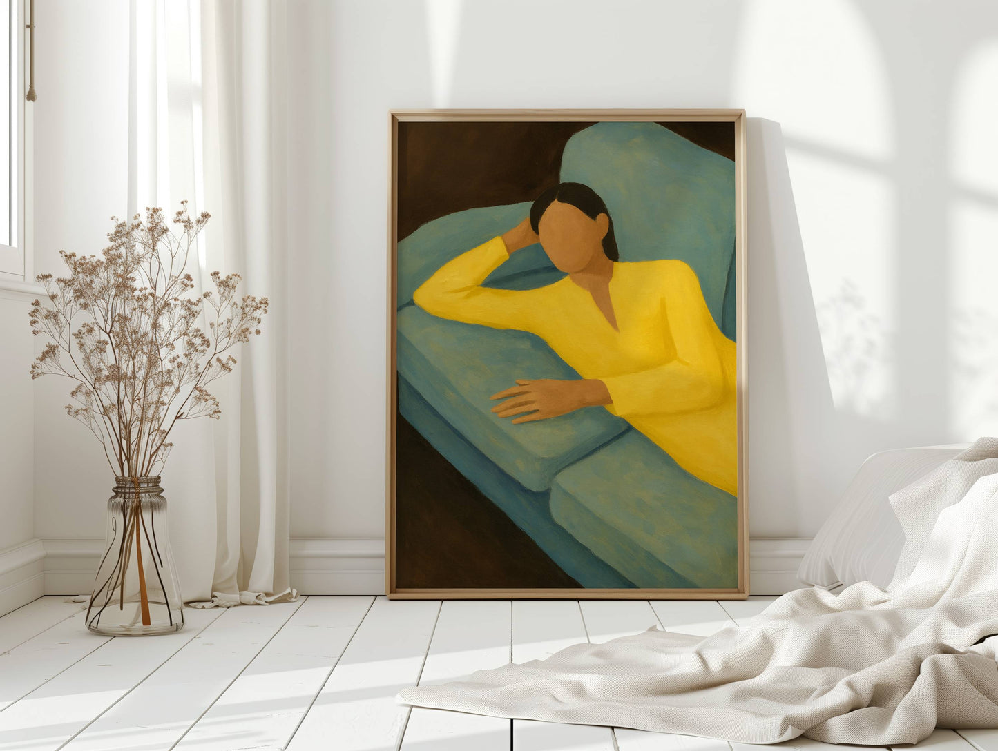 Sunlit Moments On Turquoise Velvet