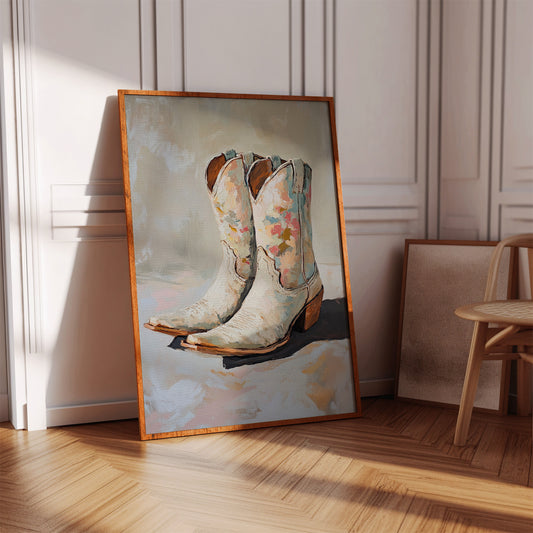 Painted Soles: Floral Cowgirl Boots