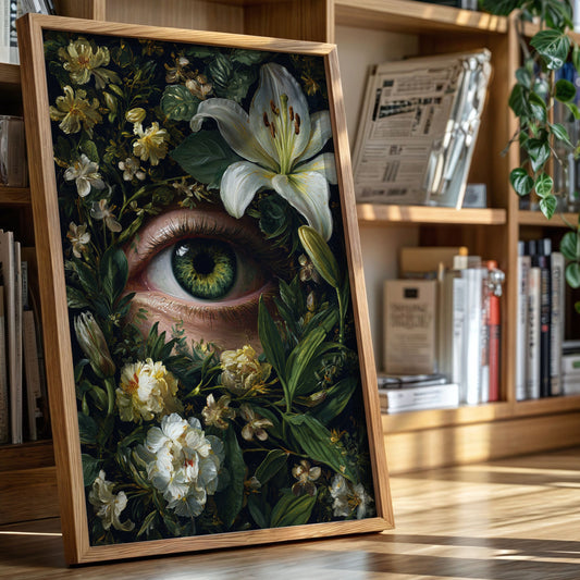 Gaze Beneath the Floral Veil