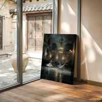 Glistening Steps Under Crystal Light