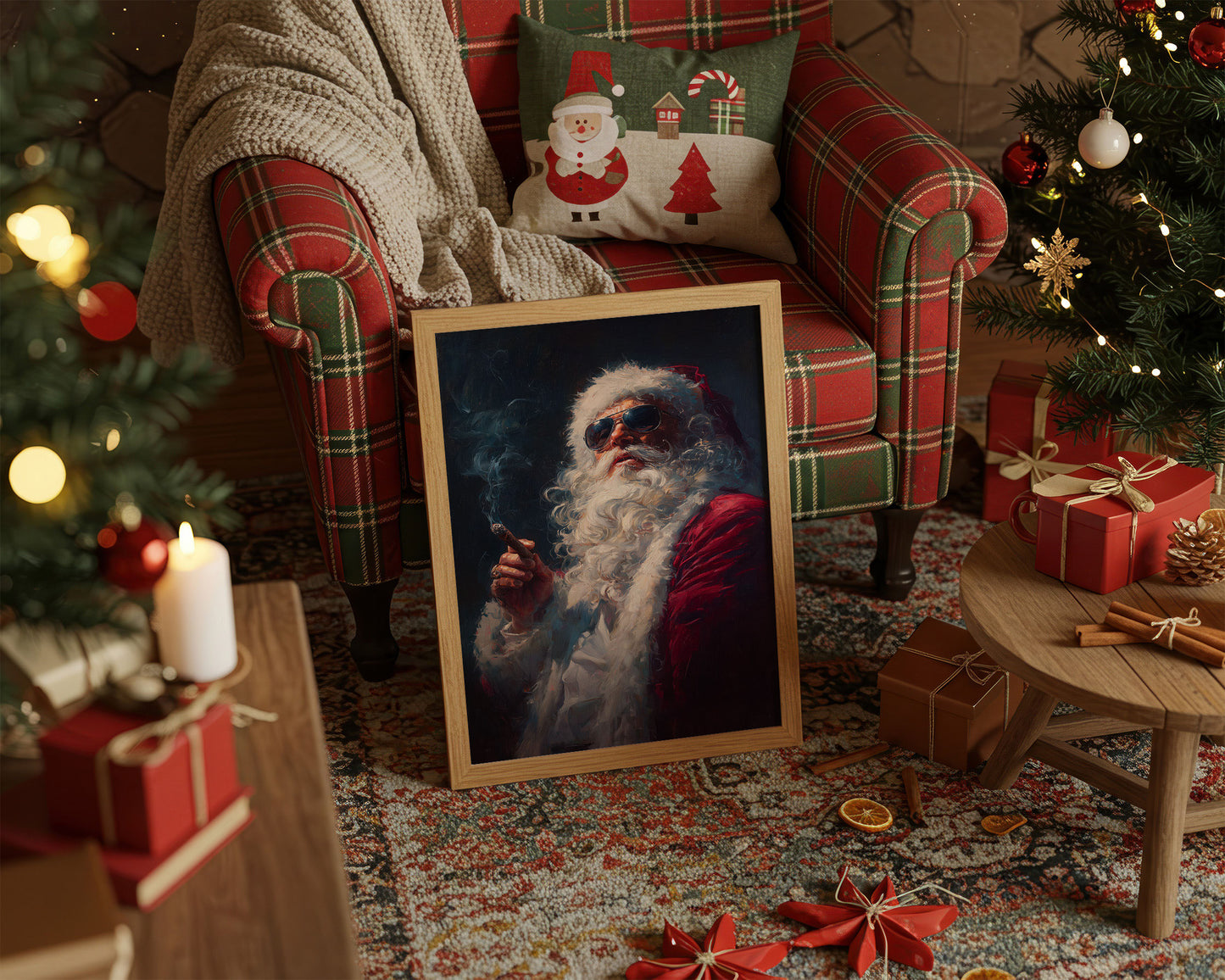 Rebel Claus Takes A Smoke Break
