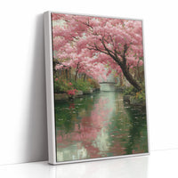 Blossoms Over the Green Canal
