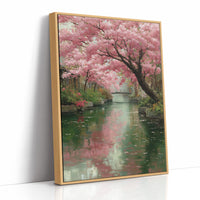 Blossoms Over the Green Canal