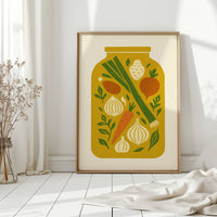 Autumn's Harvest In Mason Glass