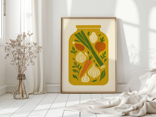 Autumn's Harvest In Mason Glass