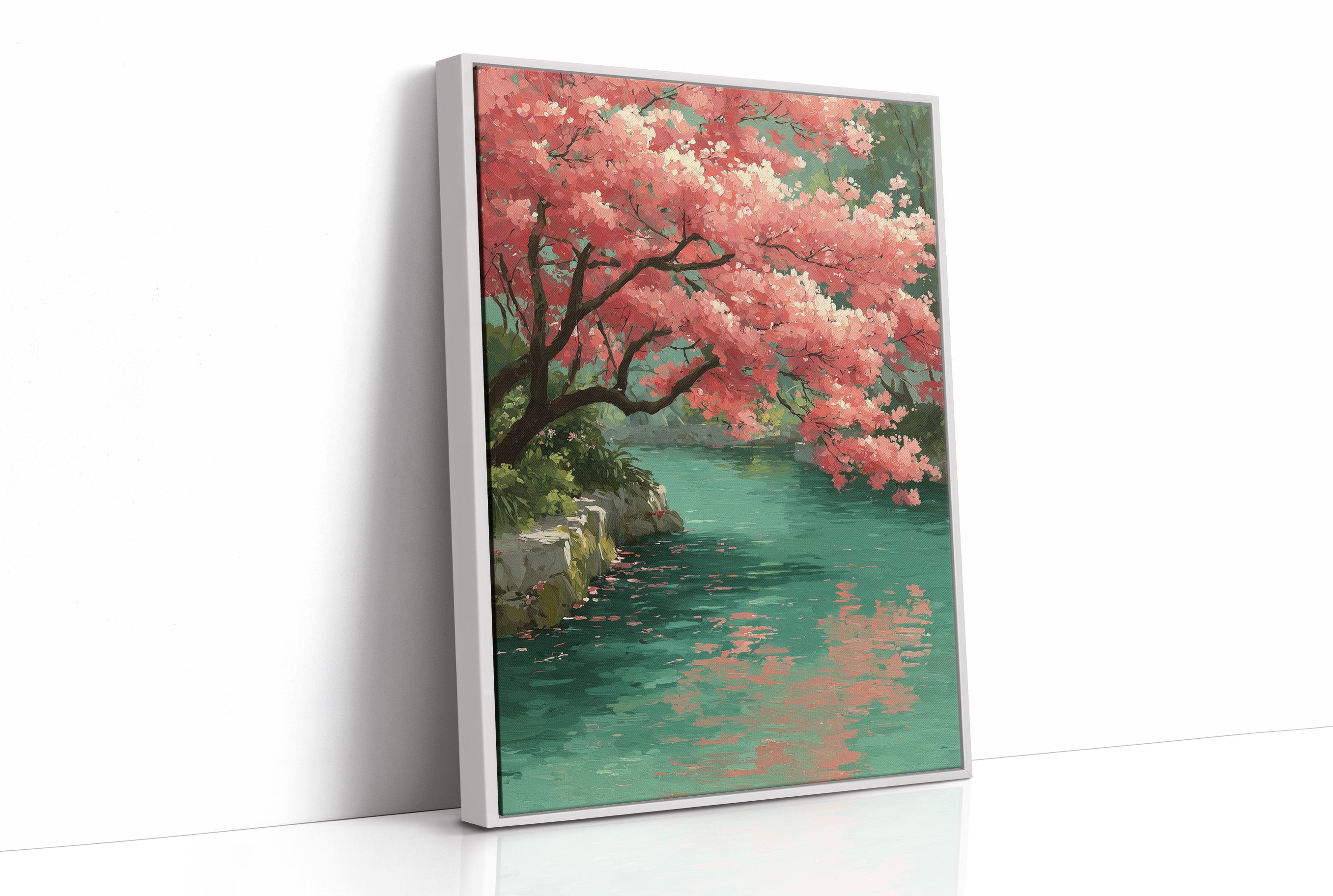 Blossoms Meet the Jade Water