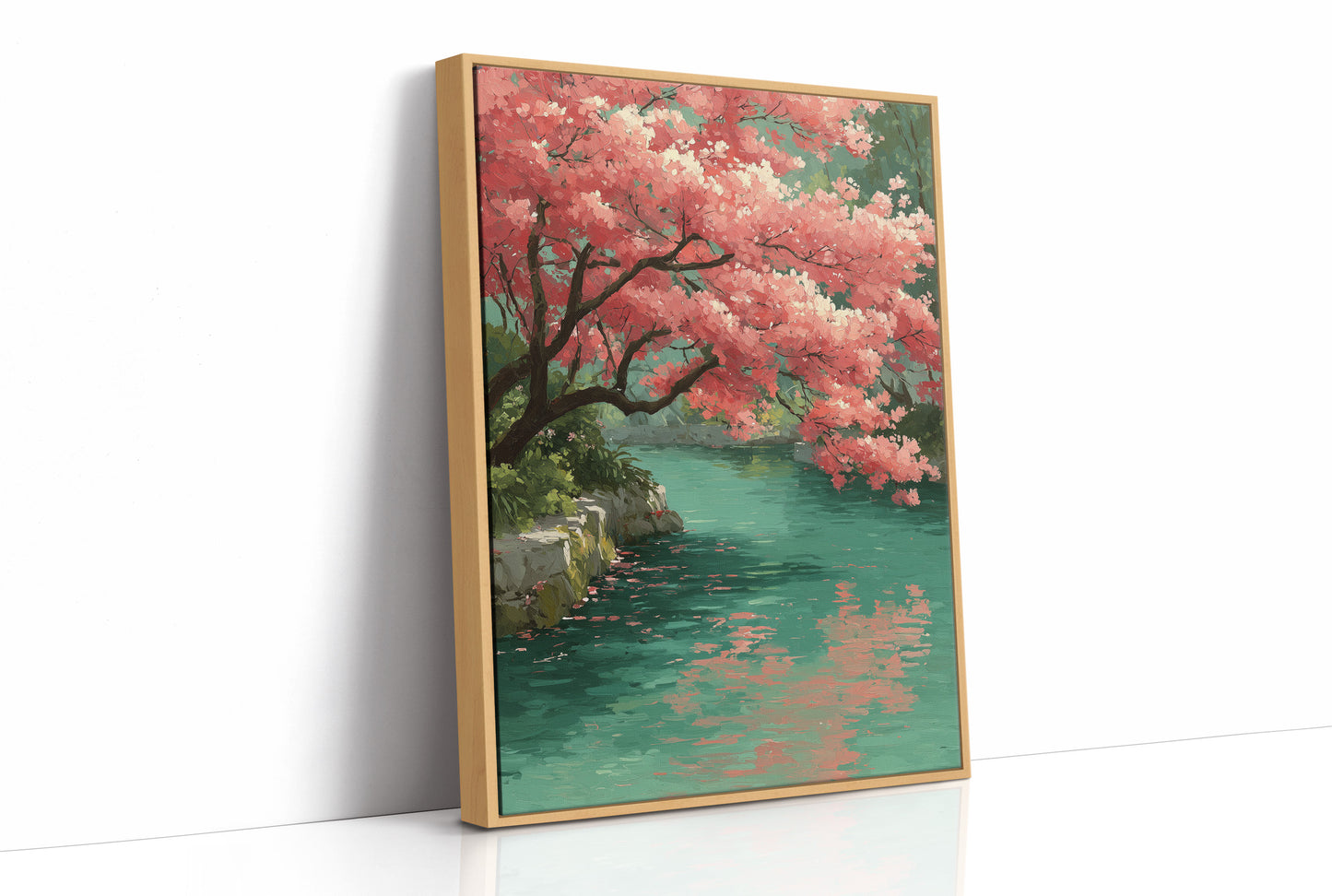 Blossoms Meet the Jade Water