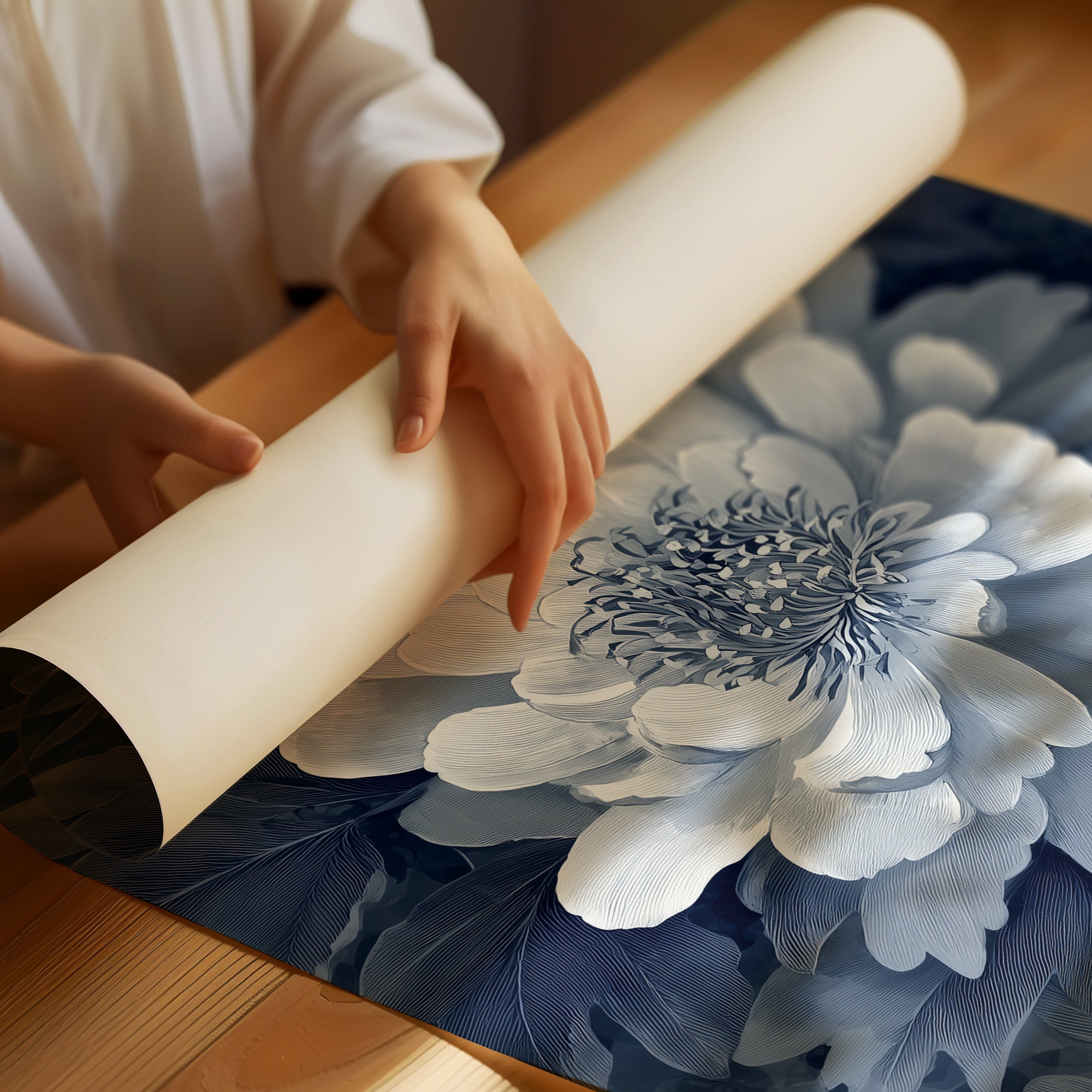 Every Petal In Blue Ink