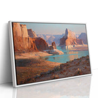 Turquoise Waters Pierce Ancient Stone