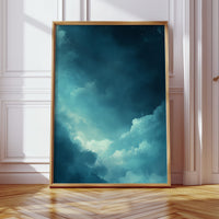 Celestial Drift Through Midnight Blue