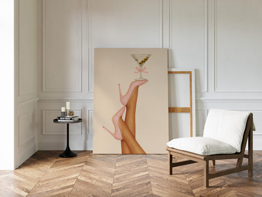 Pink Stilettos Serve Martini Magic