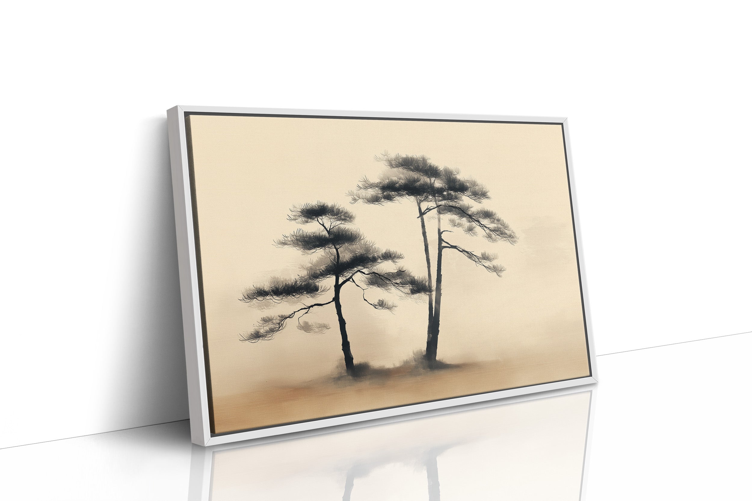 Pine Trees Dance In Morning Gold