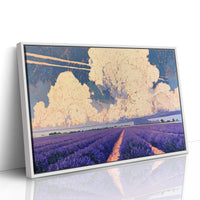 Lavender Rows To A Towering Sky