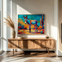 Desert Colors Dance With Burro