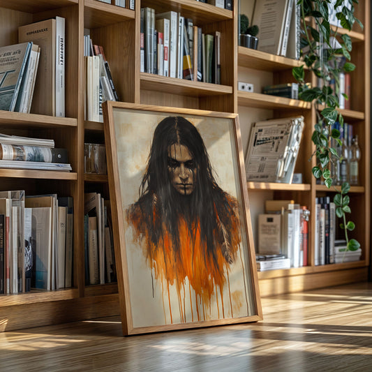 Ember Stare Warrior Portrait