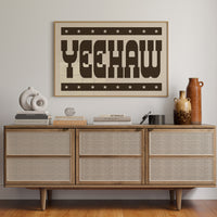 Bold Yeehaw Western Star Print