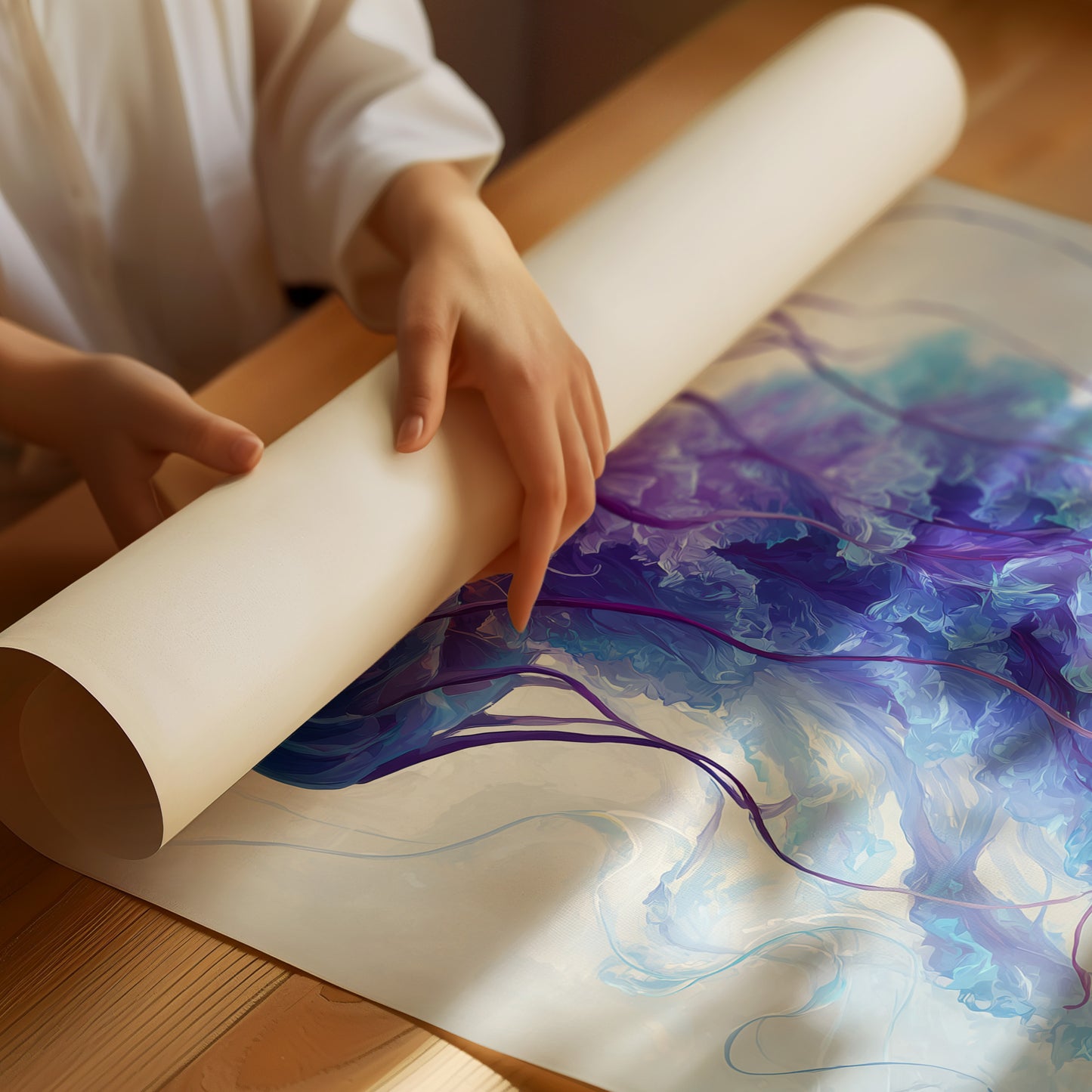 Ocean Depths In Violet Dance