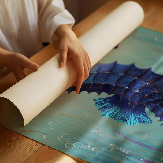 Indigo Guardian of Aquatic Secrets