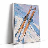 Vintage Skis, Fresh Powder