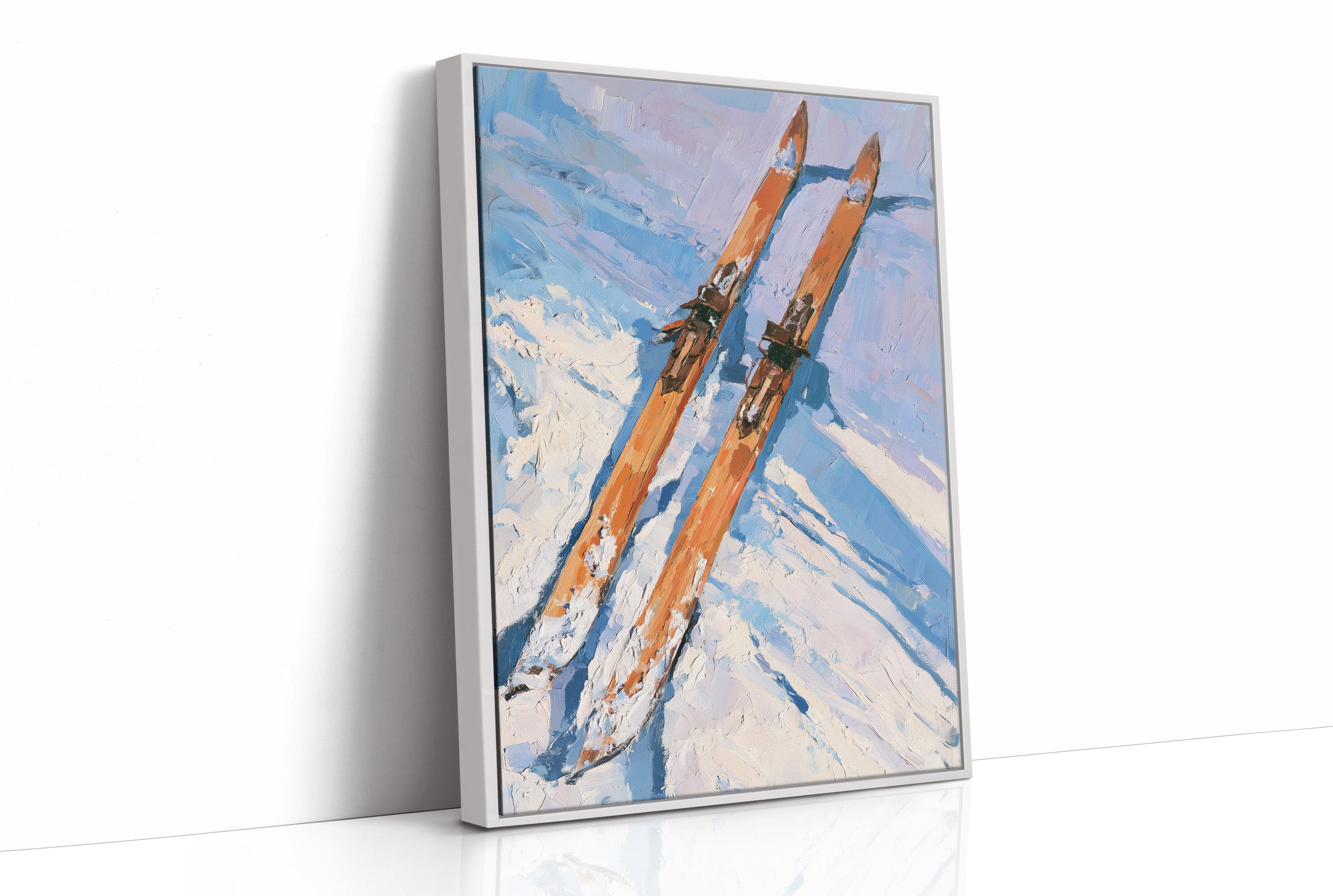 Vintage Skis, Fresh Powder