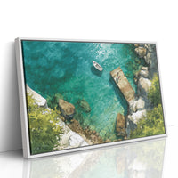 Summer Dock Floats In Turquoise Bay