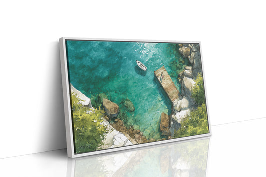 Summer Dock Floats In Turquoise Bay