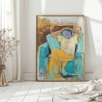 Sunlit Moments In Turquoise Room