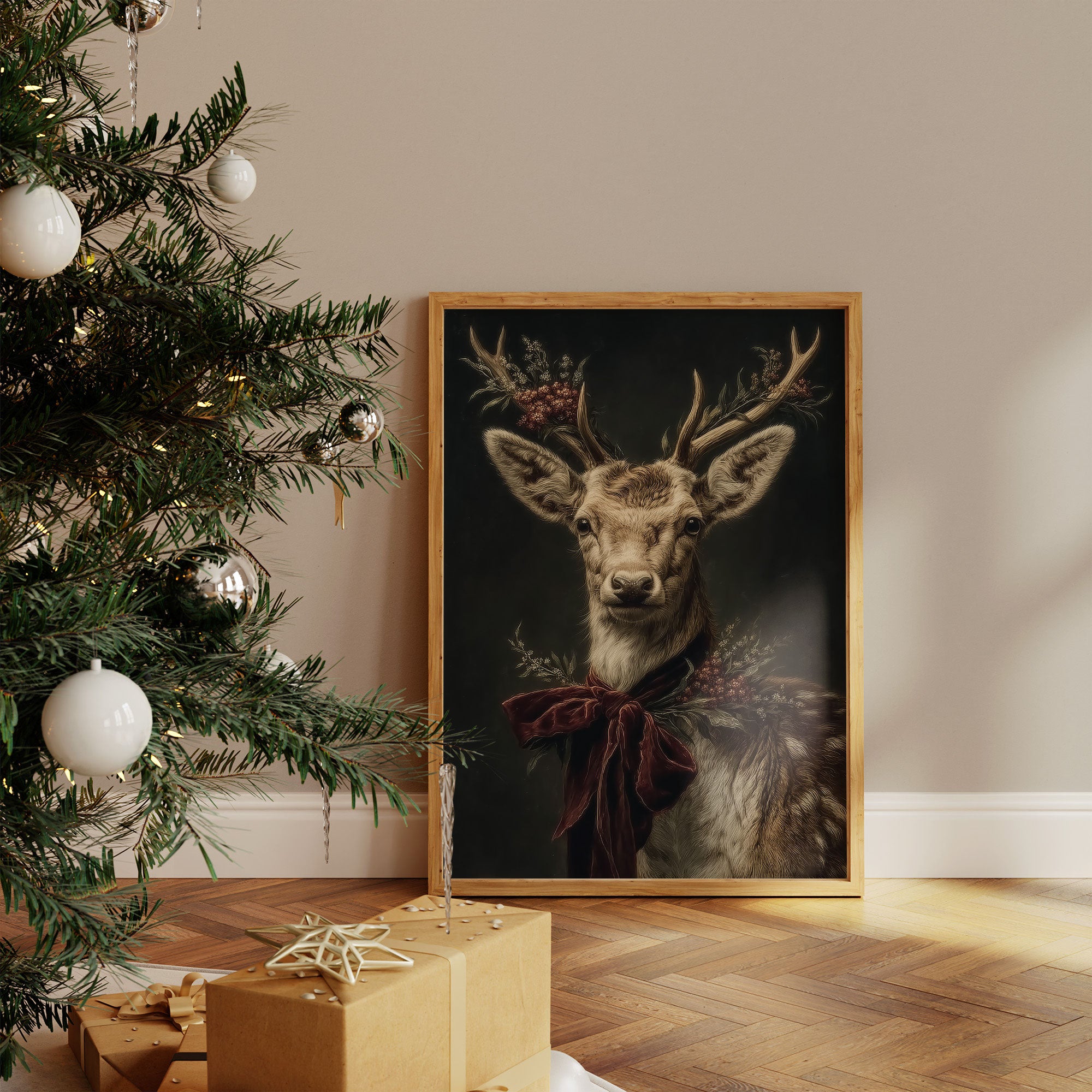 Noble Stag Brings Winter's Grace