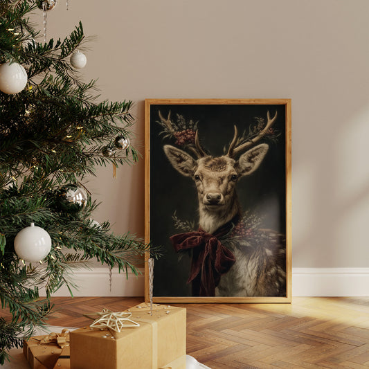 Noble Stag Brings Winter's Grace