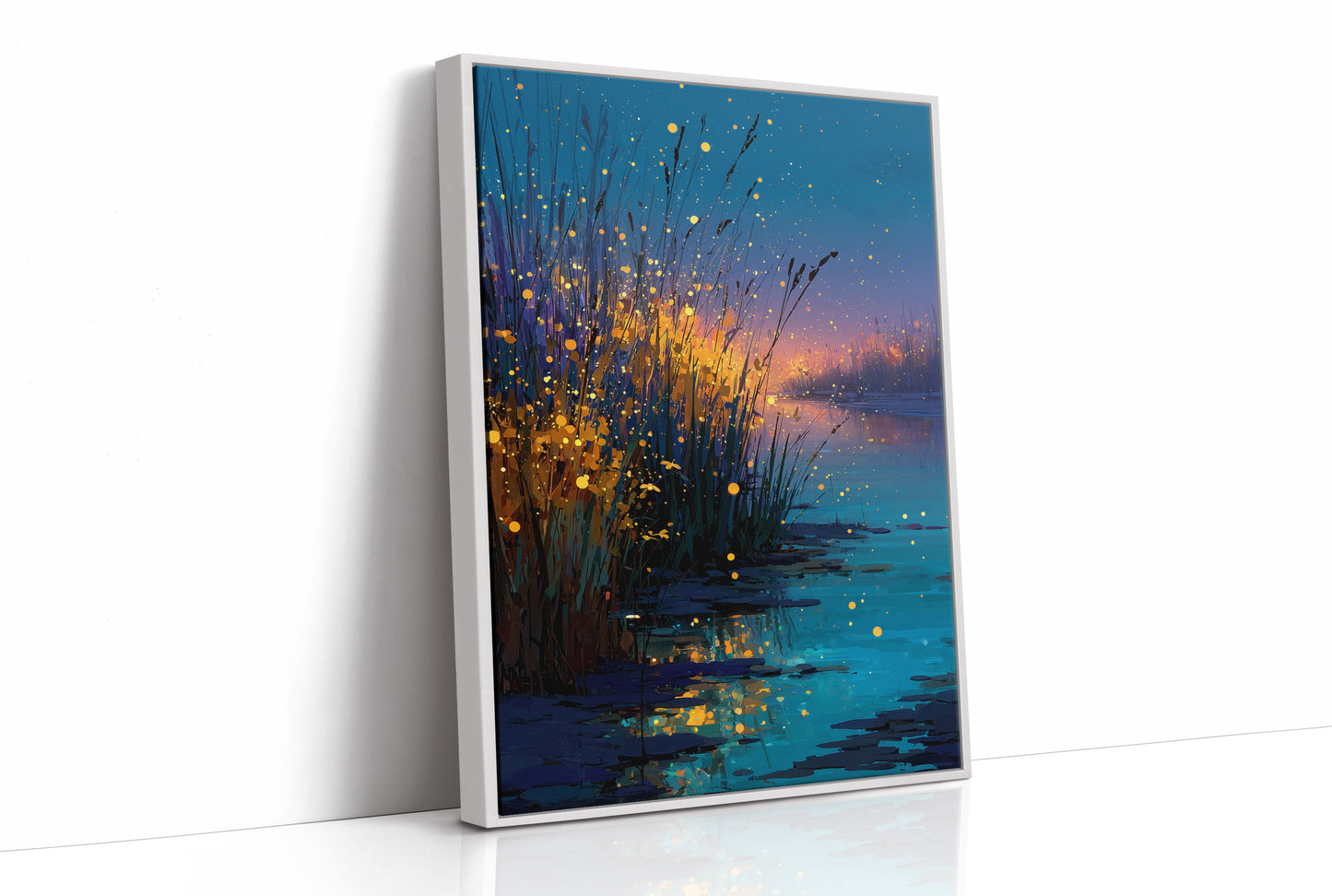 Fireflies Over the Marsh