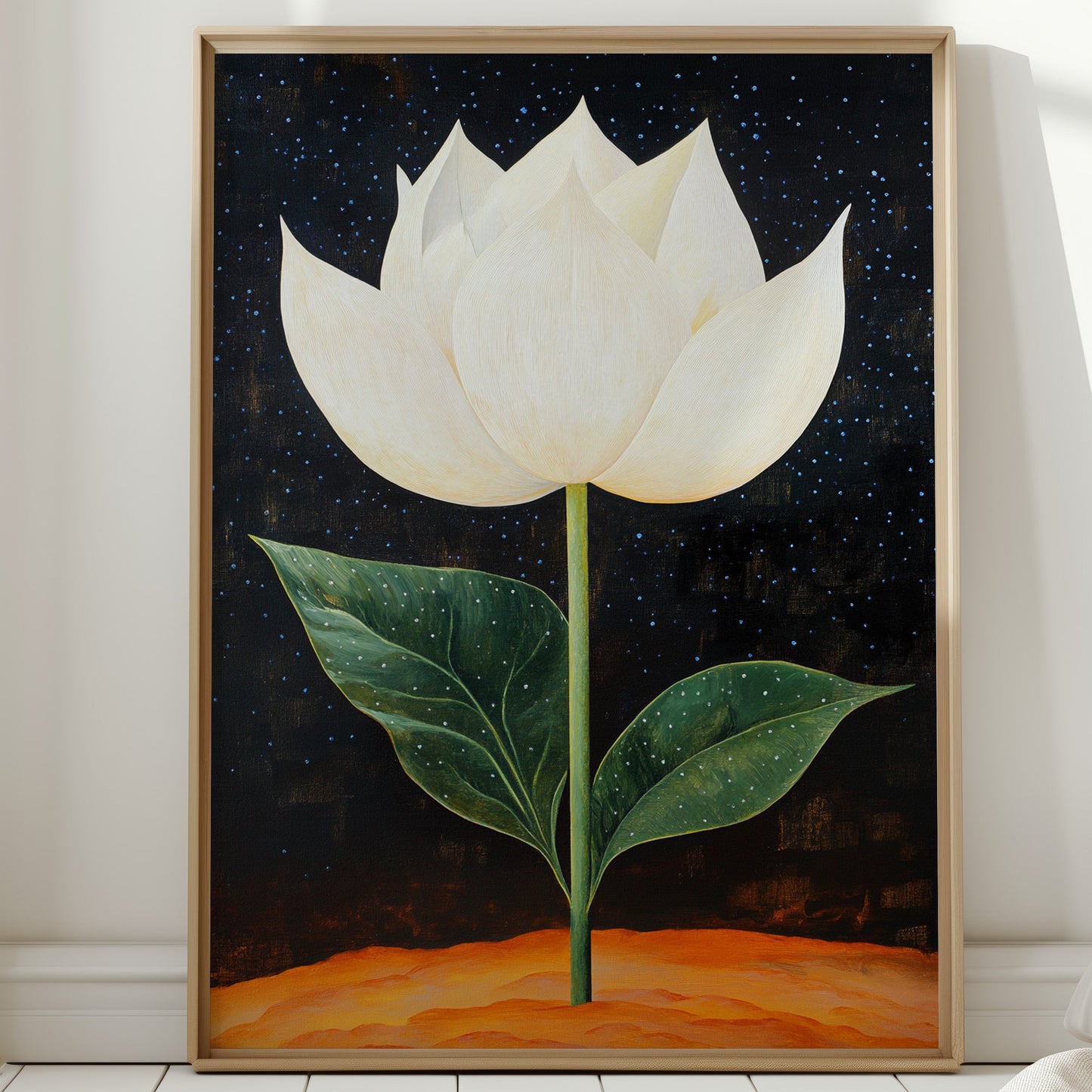 Lotus Rises Through Starlit Earth