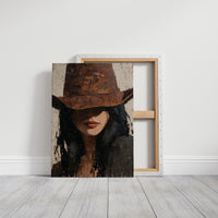 Leather Hat Hides Autumn Secrets